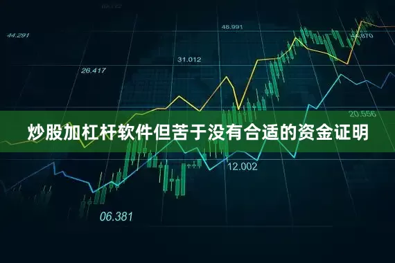 炒股加杠杆软件但苦于没有合适的资金证明